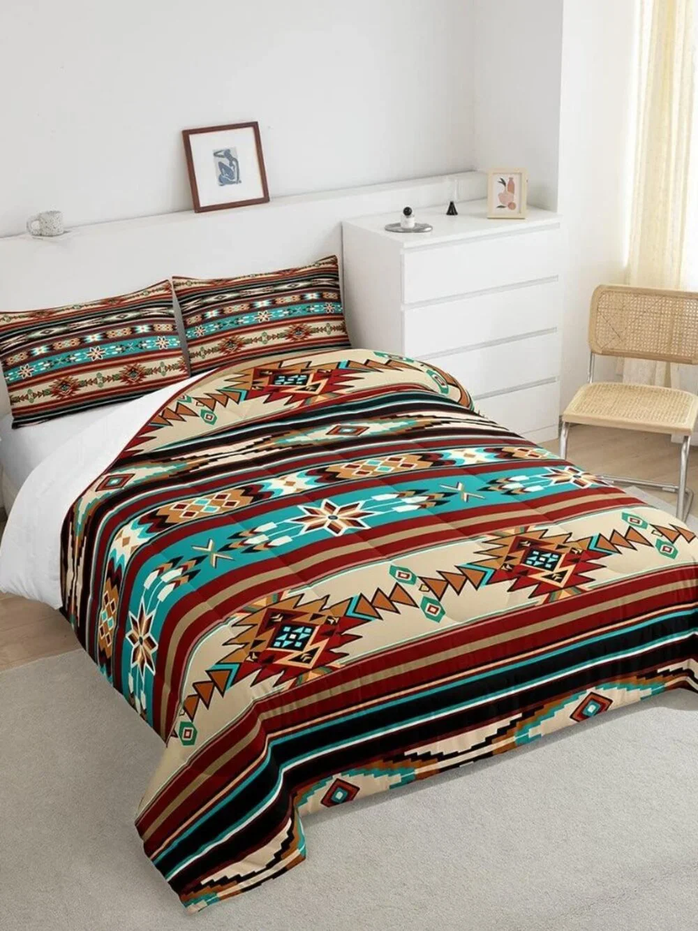 Western Decor Comforter Aztec Comforter Set Cowboy Cowgirl Southwestern Bedding